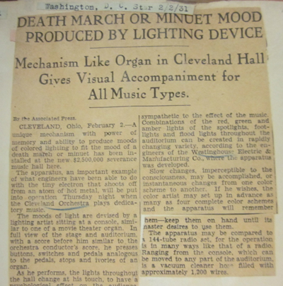 D.C. Star Clipping (Cleveland Orchestra Archives)