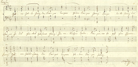  Haydn’s autograph of “God Save Emperor Francis”